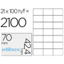 ETIBOX ETIQUETA ILC 70x42,4mm 21x100-PACK 119752